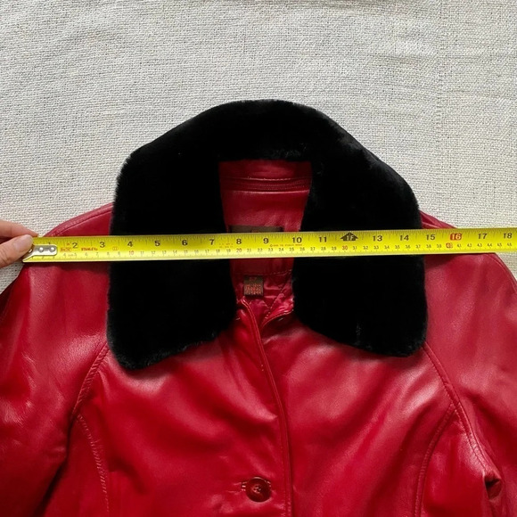 Red Danier Leather Jacket - Picture 12 of 17